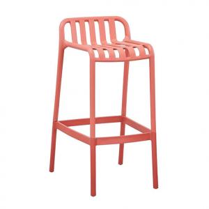 Indoors and outdoors solid and durable colored plastic high chairs